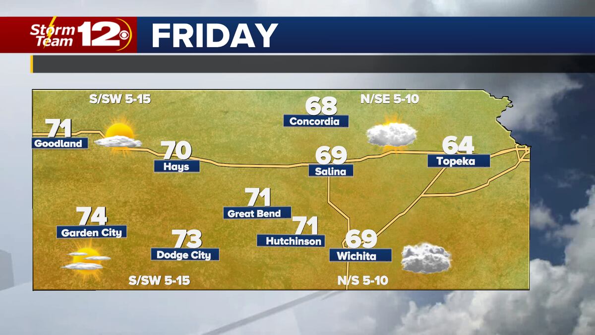 Looks warmer Friday with some sun returning for parts of the state.