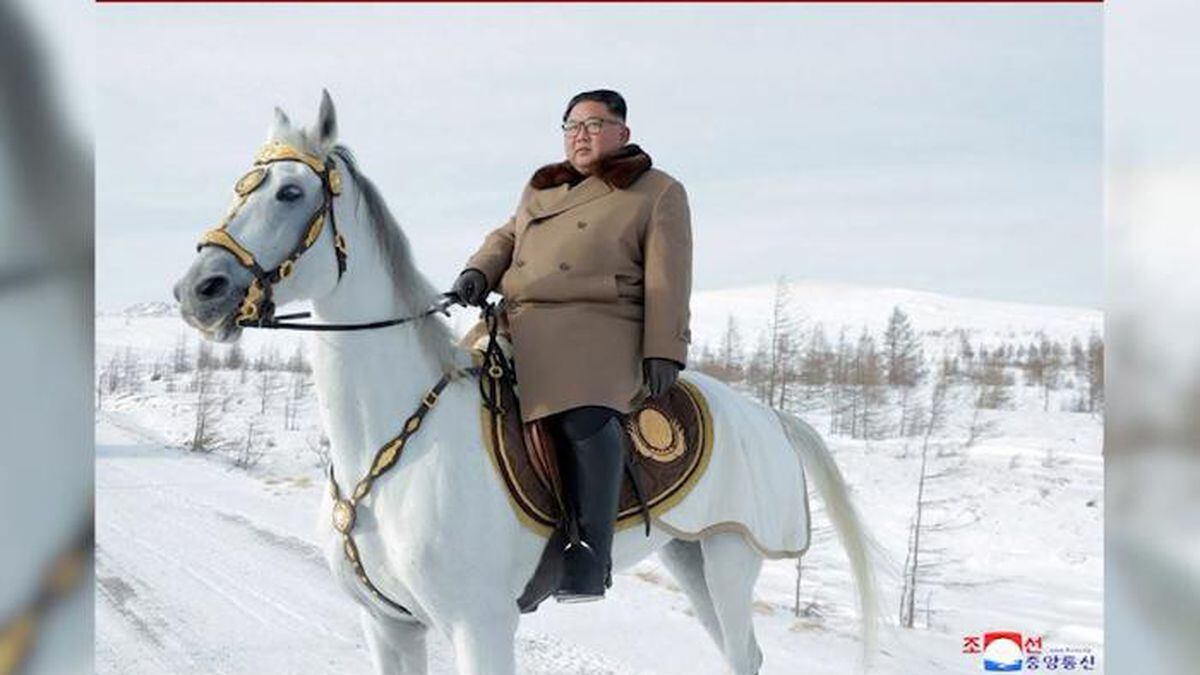 North Korean leader Kim Jong Un visits Mount Paektu, one of the country's most important and geological sites. (Source: Korean Central News Agency/CNN)